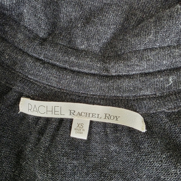 NWT Rachel Roy Grey Ruffle Cardigan Sweater Size XS - Picture 5 of 10
